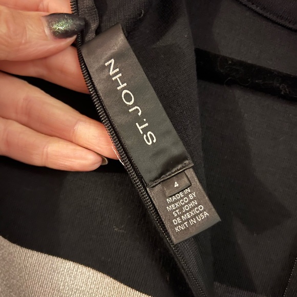 St. John mock turtle neck sheath dress - Picture 3 of 3